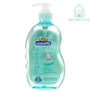 kodomo Oganiku Organic Olive Oil แชมพูสบู่เหลวโคโดโมสูตรใหม่ 400 ml.