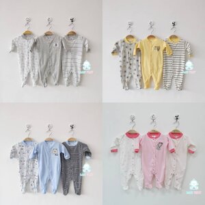 เซ็ตชุดหมีคลุมเท้า 3ตัว size 0-3M (สั่งซื้อติดต่อที่ไลน์ @babyfirstcenter)