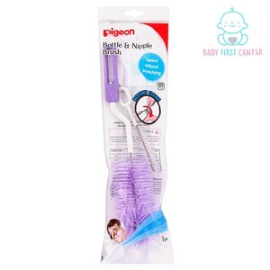 Pigeon Bottle & Nipple Brush พีเจ้นแปรงไนลอนโรตารี่ ล้างขวดนม