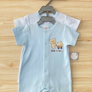 เซ็ตรอมเปอร์สีฟ้าหมี 2ชุด