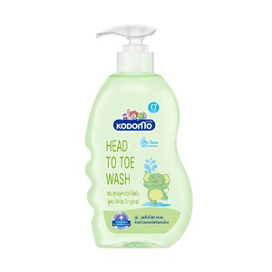 KODOMO Mild Original แชมพู สบู่เหลว โคโดโม Head to Toe Wash ขวดปั๊ม 400 มล.