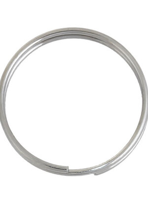 ห่วงกุญแจวงแหวนเกลียวสองชั้น สแตนเลส ขนาด 20 mm เส้นสแตนเลส 1 มม. จำนวน 28 อัน