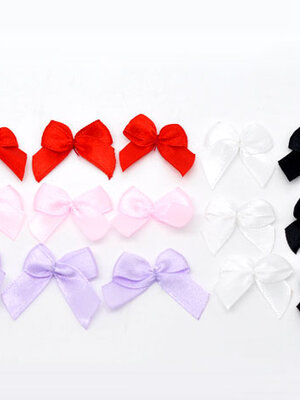 โบว์สำเร็จทำจากริบบิ้น ขนาด 38x25mm คละสี 50 อัน