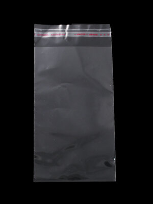 ถุงพลาสติกใส OPP(ถุงแก้ว) ฝากาว ขนาด 8x16 ซม. (ส่วนใช้งาน 8x14 ซม.) หนา 0.035 มม แพ็ค 200 ใบ