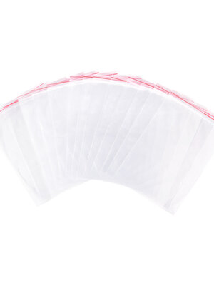 ถุงพลาสติกซิปล็อค ขนาด 15x22cm ชนิดบาง ความหนา 0.03mm แพ็ค 100 ใบ