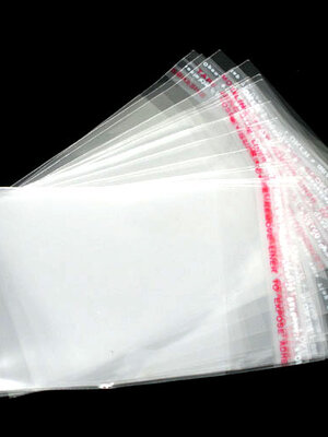 ถุงพลาสติกใส OPP(ถุงแก้ว) ฝากาว ขนาด 6x9 ซม. (ส่วนใช้งาน 6x7 ซม.) หนา 0.035 มม.