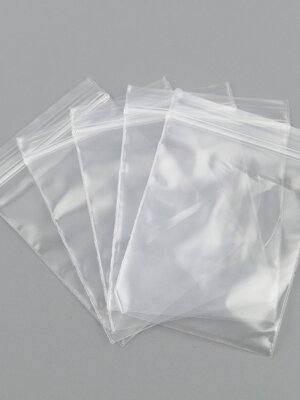 ถุงซิปล็อค พลาสติก PE ใส แพ็ค 100 ใบ เลือกขนาด