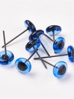 ลูกตาตุ๊กตา ก้านเหล็ก ก้านพินยาวหลากหลาย สีฟ้า มี 3 ขนาด แพ็ค 2000 ชิ้น พรีออเดอร์