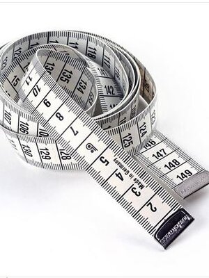 สายวัด สีขาว ขนาด 1500x18.5x0.5mm Tape Measure, White, 1500x18.5x0.5mm