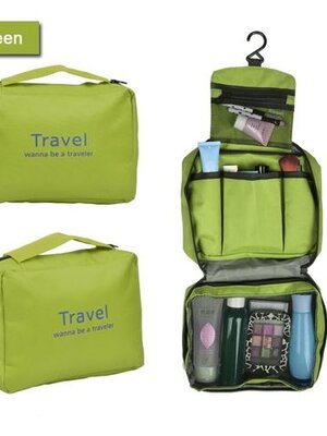 กระเป๋าจัดระเบียบ กระเป๋าเก็บอุปกรณ์ในห้องน้ำ พร้อมห่วงแขวน มี 2 สี