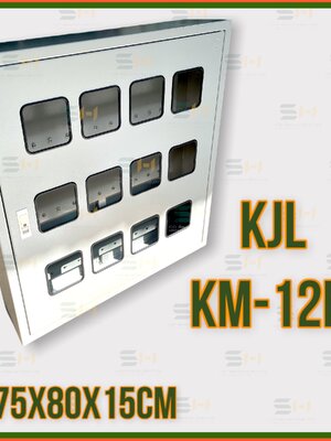 ตู้มิเตอร์ 2สาย 12ช่อง (อุปกรณ์ไฟฟ้า LOAD CABINET, Watt Hour Meter (Mitsubishi) ขนาด 75x80x15cm