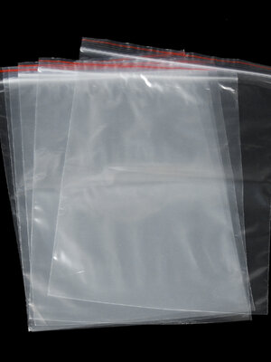 ถุงซิปล็อค พลาสติก ขนาด 16x24 ซม. (ส่วนใช้งาน 16x22 ซม.) แพ็ค 100 ใบ