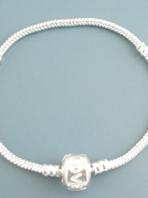 โซ่เงินกระดูกงู Love สำหรับทำสร้อยข้อมือลูกปัดยุโรป ยาว 19 ซม 1 เส้น