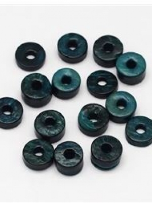 ลูกปัดกะลา กลมแบน