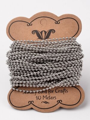 โซ่ไข่ปลา สแตนเลส 304 เม็ดกลมขนาด 2.5 มม.