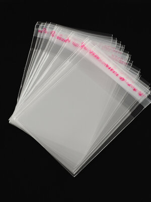 ถุงพลาสติกใส OPP(ถุงแก้ว) ฝากาว ขนาด 5x7 ซม. (ส่วนใช้งาน 5x4.5 ซม.) หนา 0.035