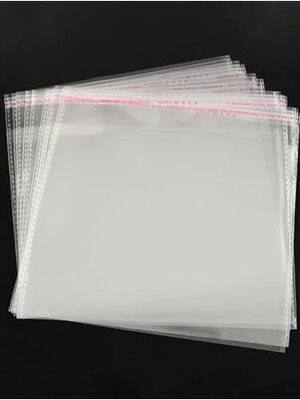 ถุงพลาสติกใส OPP(ถุงแก้ว) ฝากาว ขนาด 17.5x18 ซม. (ส่วนใช้งาน 17.5x14.5 ซม.) หนา 0.035 มม