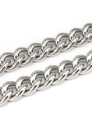 โซ่สแตนเลส 201 Curb Chain สีสแตนเลส ขนาด 10x8x2.2 ยาว 10 เมตร พรีออเดอร์