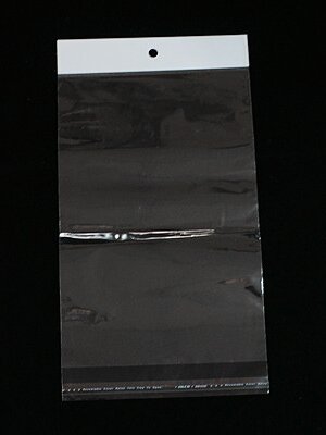 ถุงพลาสติกใส OPP(ถุงแก้ว) ฝากาว มีรูแขวนหัวมุก ขนาด 16x28 ซม.(ส่วนใช้งาน 16x24 ซม.) หนา 0.030 มม