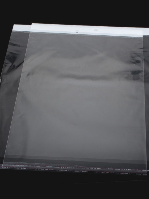 ถุงพลาสติกใส OPP(ถุงแก้ว) ฝากาว+หัวรูแขวน(มุก) ขนาด 30x36.5 ซม. (ส่วนใช้งาน 30x31.5 ซม.) หนา 0.035 มม.