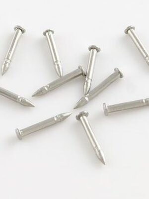 หมุดเข็มกลัดติดเนคไท/ปกเสื้อ วัสดุสแตนเลส 304 ขนาด ถาด 9mm หมุดขนาด 1 มม. จำนวน 200 ชิ้น (พรีออเดอร์)