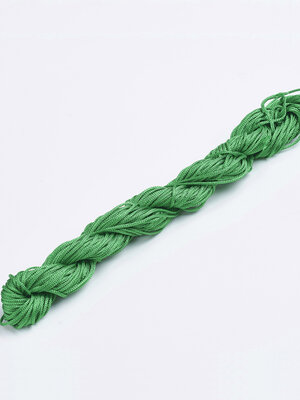 เชือกไนล่อน สีเขียว ขนาด 1 มม. 1 ไจ ยาว 24 เมตร
