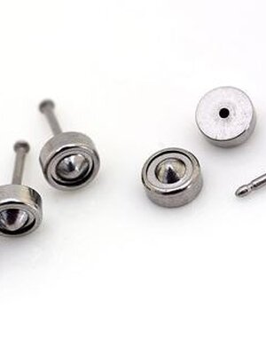 เข็มกลัด ติดปกเสื้อ วัสดุสแตนเลส 304 ขนาด 5mm พิน 0.8mm จำนวน 100 เซต (พรีออเดอร์)