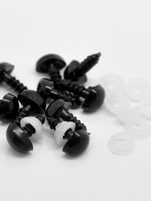 จมูกก้านเสียบสีดำขนาด 14mmx10mm(4/8"x3/8") 8mmx3mm(3/8"x 1/8") พร้อมแป้นล็อค บรรจุ 20 เซต