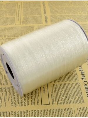 เอ็นยืดเส้นกลม crystal 1 ม้วน ยาว 1000 เมตร มี 3 ขนาด 0.8, 1.0, 0.6 มม. (เลือกขนาดก่อนค่ะ)