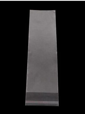 ถุงพลาสติกใส OPP(ถุงแก้ว) ฝากาว ขนาด 8x30 ซม. (ส่วนใช้งาน 8x26 ซม.) หนา 0.035 มม.