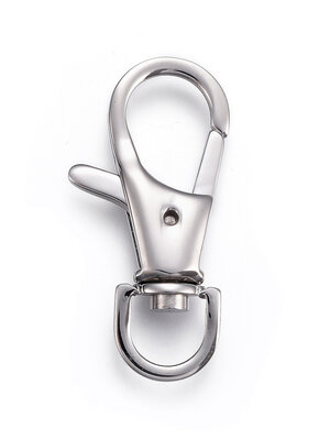 ห่วงพวงกุญแจก้ามปู มีแกนหมุน สแตนเลส 304 ขนาด 34x16x5 มม. รู 8 มม. จำนวน 10 ชิ้น พรีออเดอร์