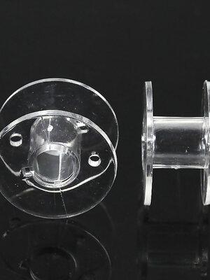 กระสวยพลาสติก สำหรับพันด้ายจักรเย็บผ้า ขนาด 20mm x11mm จำนวน 50 ชิ้น