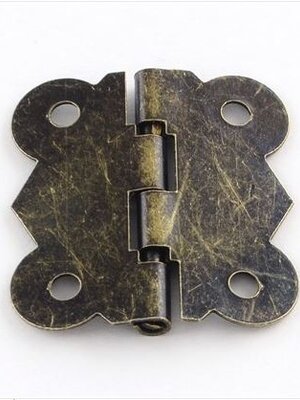 บานพับสำหรับกล่องไม้ สีสัมฤทธิ์ ขนาด พรีออเดอร์