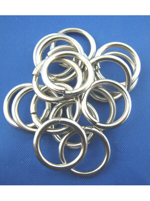 ห่วงกลมสีเงิน Alloy(Lead & Nickel Safe) ขนาด 12mm 100 อัน