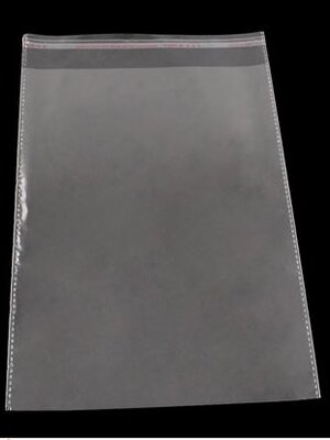 ถุงพลาสติกใส OPP(ถุงแก้ว) ฝากาว ขนาด 24x31 ซม. (ส่วนใช้งาน 23x27 ซม.) หนา 0.035 มม