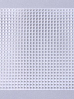 2 แผ่น พลาสติกแคนวาส DIY Square Plastic Canvas Shapes, for Needlepoint Projects, Coasters and Crafts, White, 10.7x10.7x0.1cm