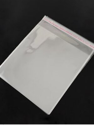 ถุงพลาสติกใส OPP(ถุงแก้ว) ฝากาว ขนาด 16x20 ซม. (ส่วนใช้งาน 16x16.5 ซม.) หนา 0.035 มม