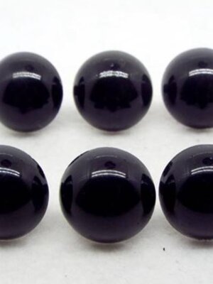 ตาตุ๊กตาก้านเสียบ ครึ่งวงกลม สีดำ พร้อมแป้นล็อค จำนวน 100 เซต