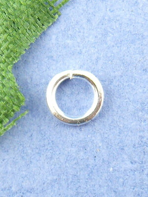 ห่วงวงแหวน Jump Ring เปิดได้ สีเงินขนาด 4x0.7mm แพ็ค 1500 อัน