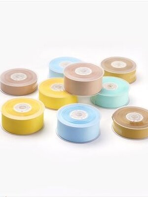 ริบบิ้นผ้าโพลีเอสเตอร์ซาติน เนื้อแมตสองหน้า กว้าง 32 mm. 1 ม้วน ยาว 100 หลา พรีออเดอร์ 10 วัน