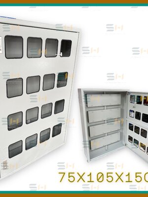 ตู้มิเตอร์ 2สาย 16ช่อง (อุปกรณ์ไฟฟ้า LOAD CABINET (KJL) ขนาด 75x105x15cm