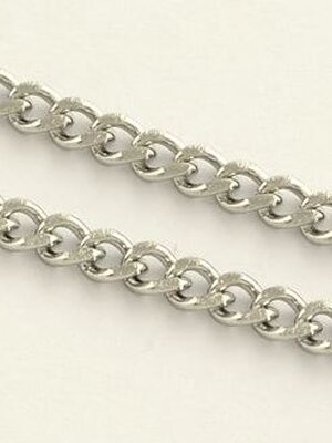 โซ่สแตนเลส ข้อบิดเกลียว ขนาด 4x3x0.8mm 1 ม้วน ยาว 50 เมตร พรีออเดอร์