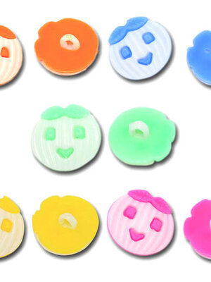 กระดุมอะครีลิคฟักทองฮาโลวีน 17x16.5mm แพ็ค 30 เม็ด