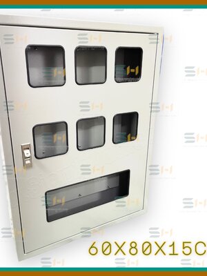 ตู้มิเตอร์ 2สาย 6ช่อง + คอนซูมเมอร์ยูนิต LOAD CABINET ขนาด 60x80x15cm