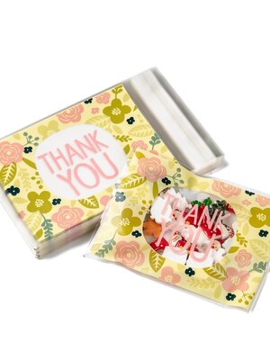 ถุงพลาสติกใสฝากาวลาย colorful สีขาว สำหรับใส่ขนม/คุกกี้/ลูกอมฯลฯ ขนาด 10x16cm (ส่วนใช้งาน 10x13cm) แพ็ค 95-100 ใบ