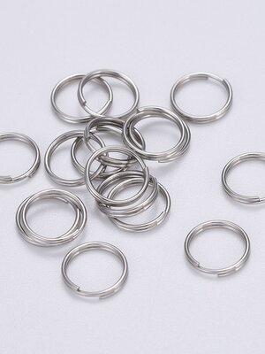 ห่วงวงแหวนเกลียวสองชั้น สแตนเลส 304 แพ็ค 200 วง เส้นผ่านศูนย์กลางมีหลายขนาด