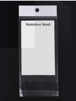 ถุงพลาสติกใส ฝากาว มีรูแขวนหัวมุก ขนาด 7.5x18 ซม. (ส่วนใช้งาน 7.5x12 ซม.) พร้อมการ์ดสีขาว จำนวน 500 เซต พรีออเดอร์