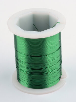 ลวดทองแดง สีเขียว ขนาด 0.4 มม. 1 ม้วนยาวประมาณ 30 เมตร x 5 ม้วน