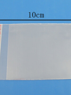 ถุงพลาสติกใส OPP(ถุงแก้ว) ฝากาว ขนาด 6x10 ซม. (ส่วนใช้งาน 6x8 ซม.) หนา 0.035 มม.