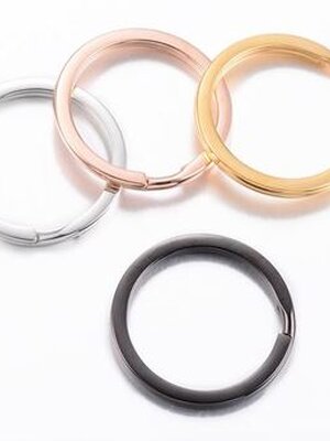 ห่วงกุญแจสแตนเลส ขนาด 25x2mm จำนวน 20 ชิ้น พรีออเดอร์